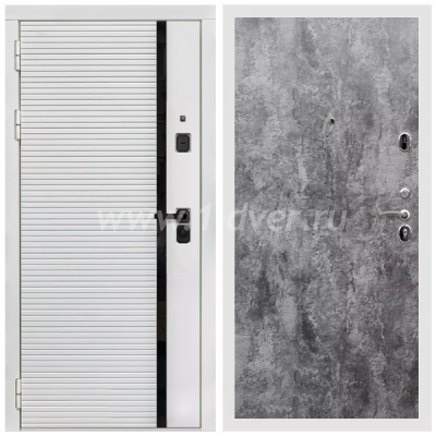 Входная дверь Армада Каскад white ПЭ Цемент темный 6 мм