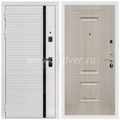 Входная дверь Армада Каскад white ФЛ-2 Беленый дуб 6 мм