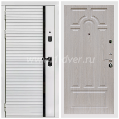 Входная дверь Армада Каскад white ФЛ-58 Беленый дуб 6 мм
