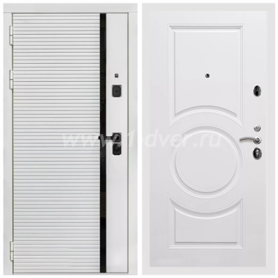 Входная дверь Армада Каскад white МС-100 Белый матовый 16 мм
