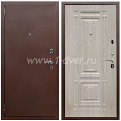 Входная дверь Армада Комфорт ФЛ-2 Беленый дуб 6 мм