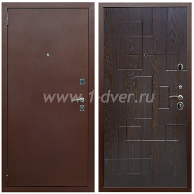 Входная дверь Армада Комфорт ФЛ-57 Дуб шоколадный 16 мм