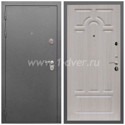Входная дверь Армада Оптима Антик серебро ФЛ-58 Беленый дуб 6 мм