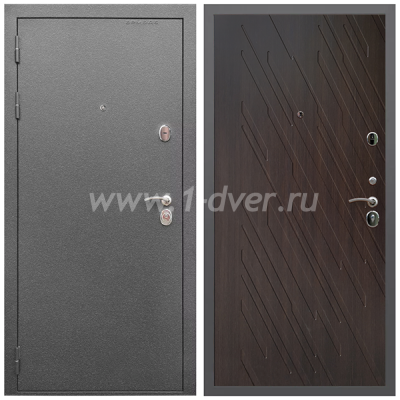 Входная дверь Армада Оптима Антик серебро ФЛ-86 Венге структурный 16 мм