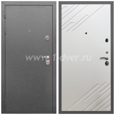 Входная дверь Армада Оптима Антик серебро ФЛ-143 Шате крем 16 мм