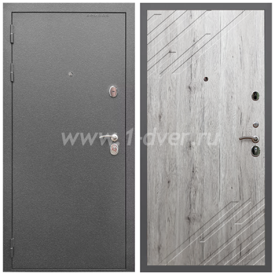 Входная дверь Армада Оптима Антик серебро ФЛ-143 Рустик натуральный 16 мм