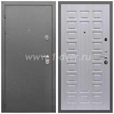 Входная дверь Армада Оптима Антик серебро ФЛ-183 Беленый дуб 16 мм