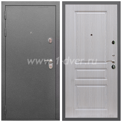 Входная дверь Армада Оптима Антик серебро ФЛ-243 Беленый дуб 16 мм