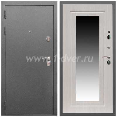 Входная дверь Армада Оптима Антик серебро ФЛЗ-120 Беленый дуб 16 мм