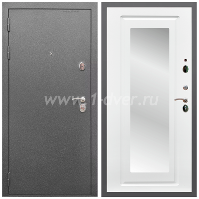 Входная дверь Армада Оптима Антик серебро ФЛЗ-120 Ясень белый 16 мм