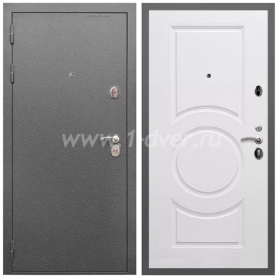 Входная дверь Армада Оптима Антик серебро МС-100 Белый матовый 16 мм