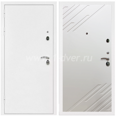 Входная дверь Армада Оптима Белая шагрень ФЛ-143 Шате крем 16 мм