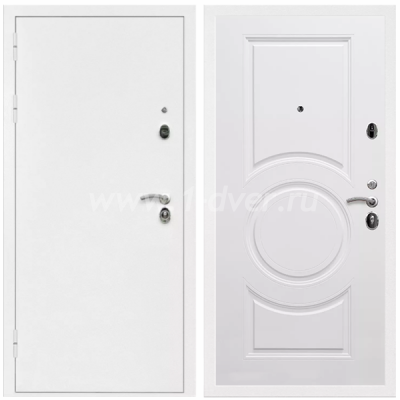 Входная дверь Армада Оптима Белая шагрень МС-100 Белый матовый 16 мм