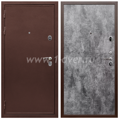 Входная дверь Армада Престиж Антик медь ПЭ Цемент темный 6 мм