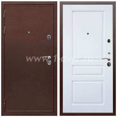 Входная дверь Армада Престиж Антик медь ФЛ-243 Белый матовый 16 мм