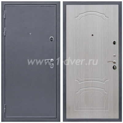 Входная дверь Армада Престиж Антик серебро ФЛ-140 Беленый дуб 6 мм