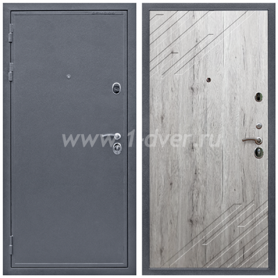 Входная дверь Армада Престиж Антик серебро ФЛ-143 Рустик натуральный 16 мм