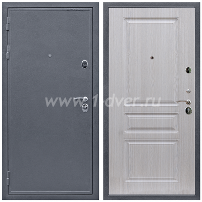 Входная дверь Армада Престиж Антик серебро ФЛ-243 Беленый дуб 16 мм