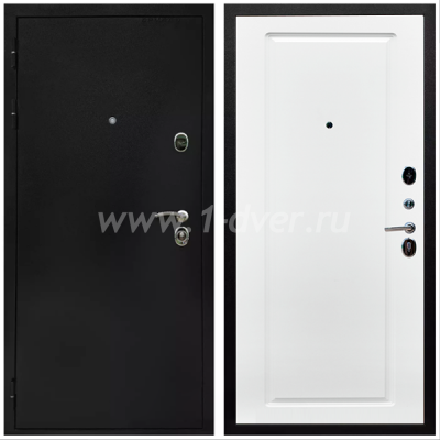Входная дверь Армада Престиж Черная шагрень ФЛ-119 Белый матовый 16 мм