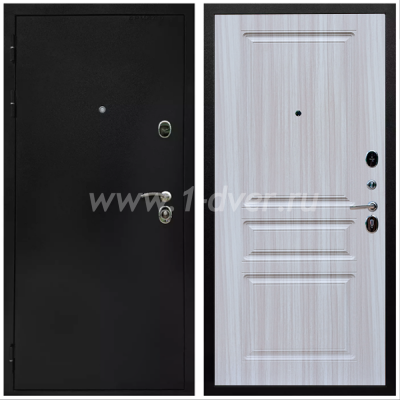 Входная дверь Армада Престиж Черная шагрень ФЛ-243 Сандал белый 16 мм