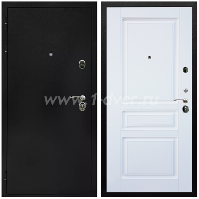 Входная дверь Армада Престиж Черная шагрень ФЛ-243 Белый матовый 16 мм