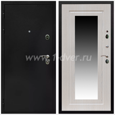 Входная дверь Армада Престиж Черная шагрень ФЛЗ-120 Беленый дуб 16 мм