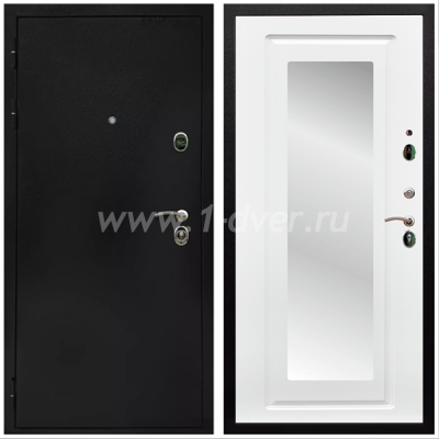 Входная дверь Армада Престиж Черная шагрень ФЛЗ-120 Ясень белый 16 мм