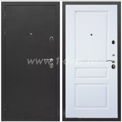 Входная дверь Армада Престиж Черный шелк ФЛ-243 Белый матовый 16 мм
