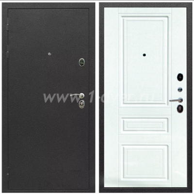 Входная дверь Армада Престиж Черный шелк ФЛ-243 Ясень белый 16 мм