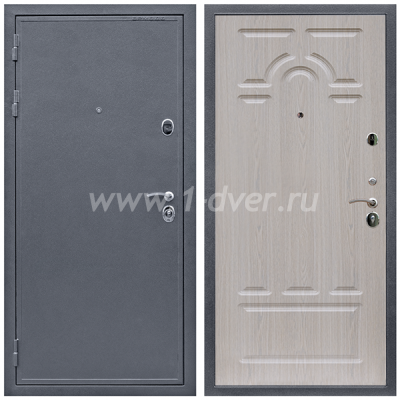 Входная дверь Армада Престиж 2080 Антик серебро ФЛ-58 Беленый дуб 6 мм