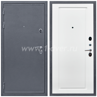 Входная дверь Армада Престиж 2080 Антик серебро ФЛ-119 Белый матовый 16 мм