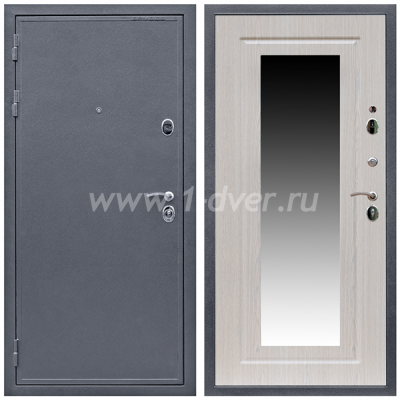 Входная дверь Армада Престиж 2080 Антик серебро ФЛЗ-120 Беленый дуб 16 мм