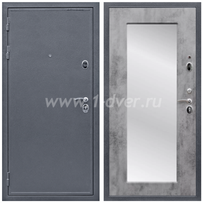 Входная дверь Армада Престиж 2080 Антик серебро ФЛЗ-Пастораль Бетон темный 16 мм