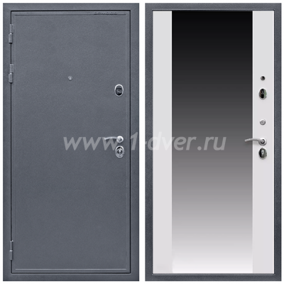 Входная дверь Армада Престиж 2080 Антик серебро СБ-16 Белый матовый 16 мм