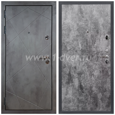 Входная дверь Армада Лофт ПЭ Цемент темный 6 мм