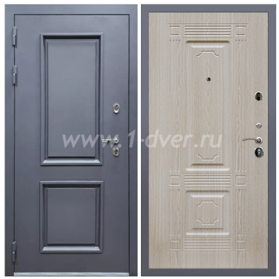 Входная дверь Армада Корса-2 ФЛ-2 Беленый дуб 16 мм