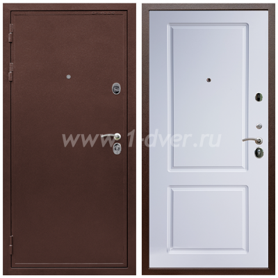 Входная дверь Армада Престиж 2 Антик медь ФЛ-117 Белый матовый 16 мм