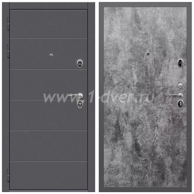 Входная дверь Армада Роуд ПЭ Цемент темный 6 мм