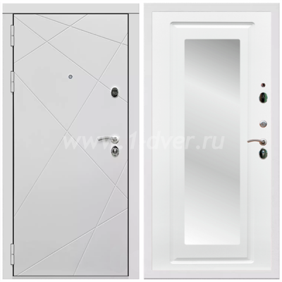 Входная дверь Армада Тесла ФЛЗ-120 Ясень белый 16 мм