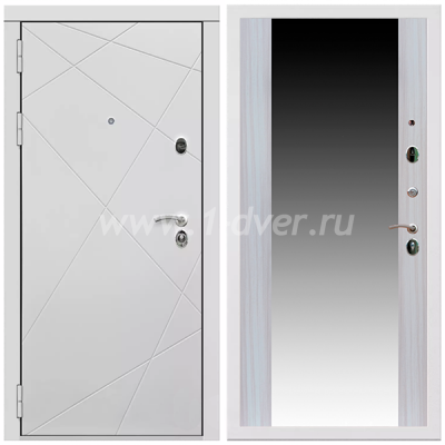 Входная дверь Армада Тесла СБ-16 Сандал белый 16 мм