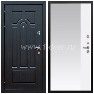 Входная дверь Армада Эврика ФЛЗ-Панорама-1 Белый матовый 16 мм
