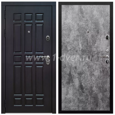 Входная дверь Армада Престиж Черная шагрень Венге ФЛ-33 ПЭ Цемент темный 6 мм