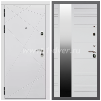 Входная дверь Армада Гарант Лофт белый ФЛ-291 ФЛЗ-Сити Белый матовый 16 мм