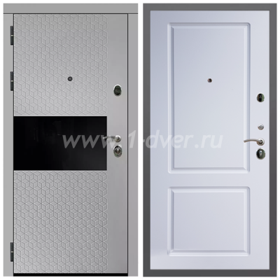 Входная дверь Армада Гарант Милк рикамо софт ФЛС-502 ФЛ-117 Белый матовый 16 мм
