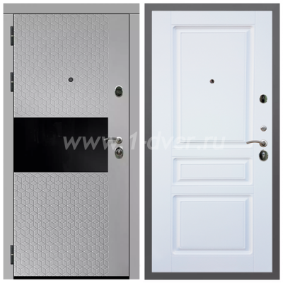 Входная дверь Армада Гарант Милк рикамо софт ФЛС-502 ФЛ-243 Белый матовый 16 мм