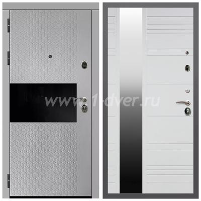 Входная дверь Армада Гарант Милк рикамо софт ФЛС-502 ФЛЗ-Сити Белый матовый 16 мм