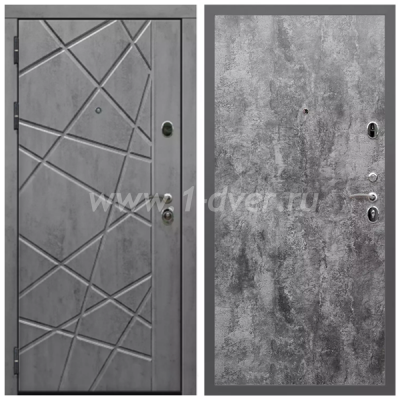 Входная дверь Армада Гарант Стоун грей ФЛ-69 ПЭ Цемент темный 6 мм