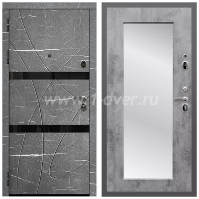 Входная дверь Армада Гарант Торос графит ФЛС-25 ФЛЗ-Пастораль Бетон темный 16 мм