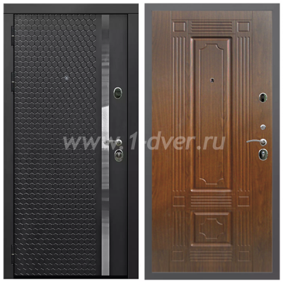 Входная дверь Армада Гарант Черная шагрень ФЛН-501 ФЛ-2 Моренная береза 6 мм