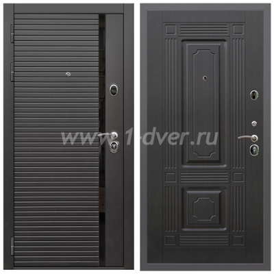 Входная дверь Армада Гарант Черная шагрень ФЛС-550 ФЛ-2 Венге 6 мм